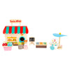 Piccoli piedi Houten insieme Speelwinkel Poppenhuis, 15dlg.