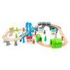 Small foot - houten treinset met brug, 60dlg.