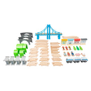 Small foot - houten treinset met brug, 60dlg. - afbeelding 3