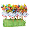 Small foot - houten windmolen bloemen 28cm, 24st.