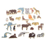 Small foot - houten letter en vormenpuzzel dieren, 26st. - afbeelding 2