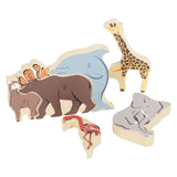 Small foot - houten letter en vormenpuzzel dieren, 26st. - afbeelding 4