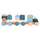 Small foot wooden stacking block train Arctic, 16dlg.