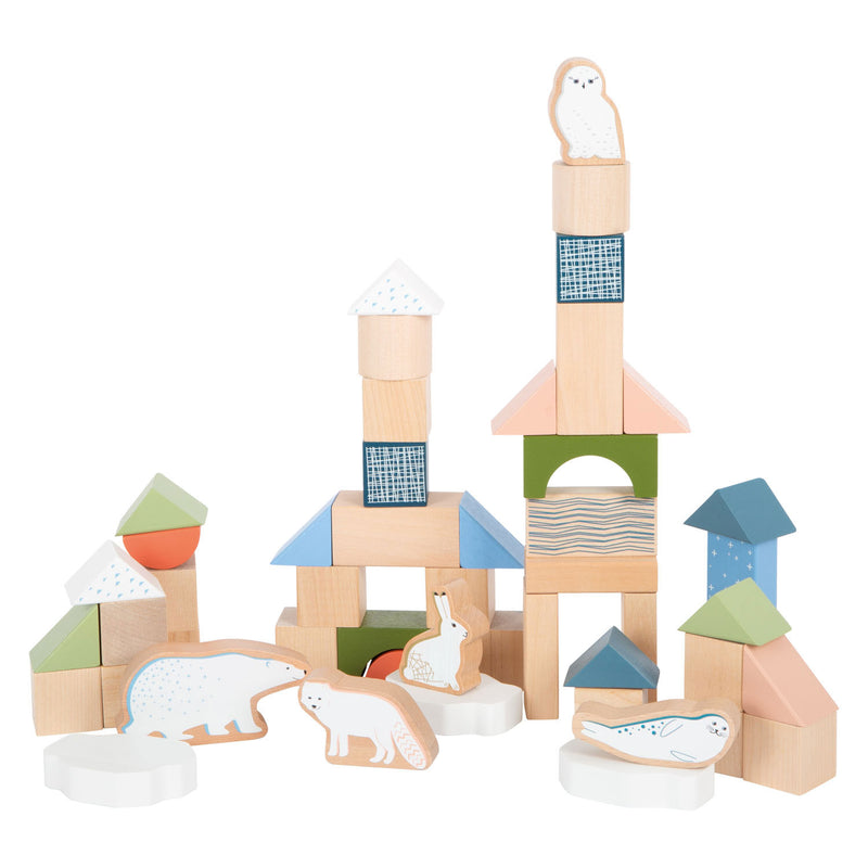 Small foot wooden building blocks Arctic, 20dlg.