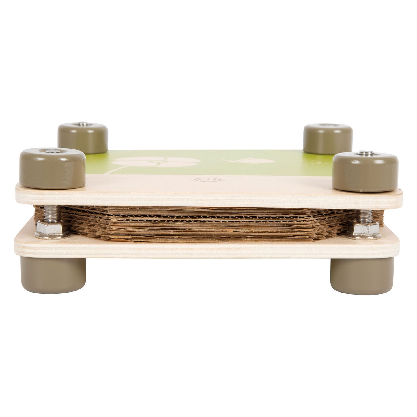 Presidente de madera de madera de pie Descubrir