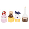 Playets de madera de pie pequeño Etagere con cupcakes, 13dlg.