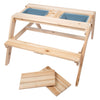 Piccole piede di legno picnicken moddertafel