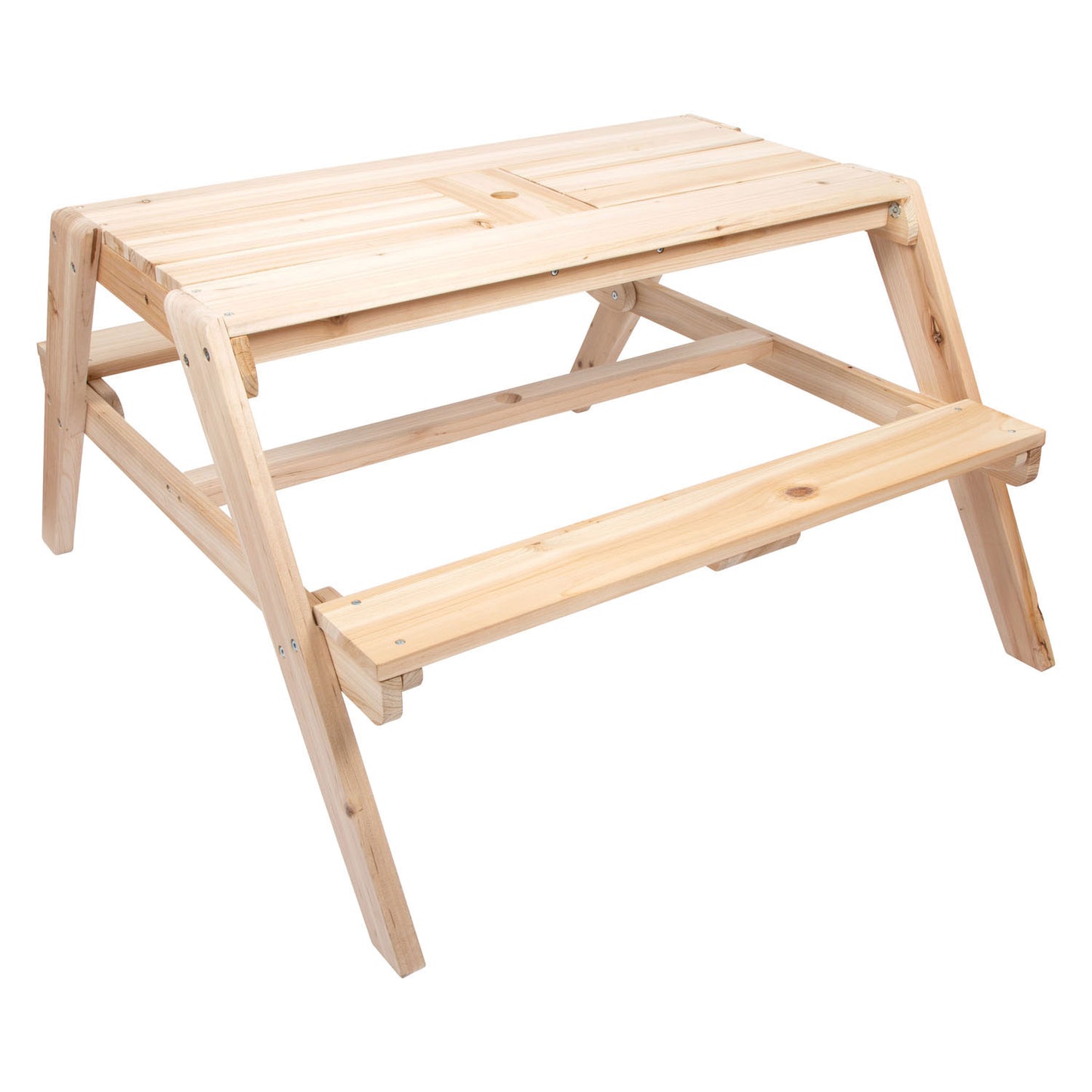 Piccole piede di legno picnicken moddertafel