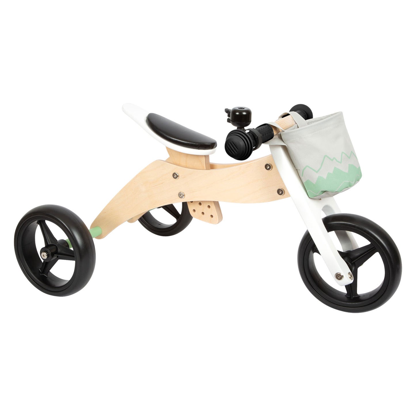 PIETO PIEJO - Entrenamiento de madera Balance de equilibrio de triciclo 2in1 Saliege Club