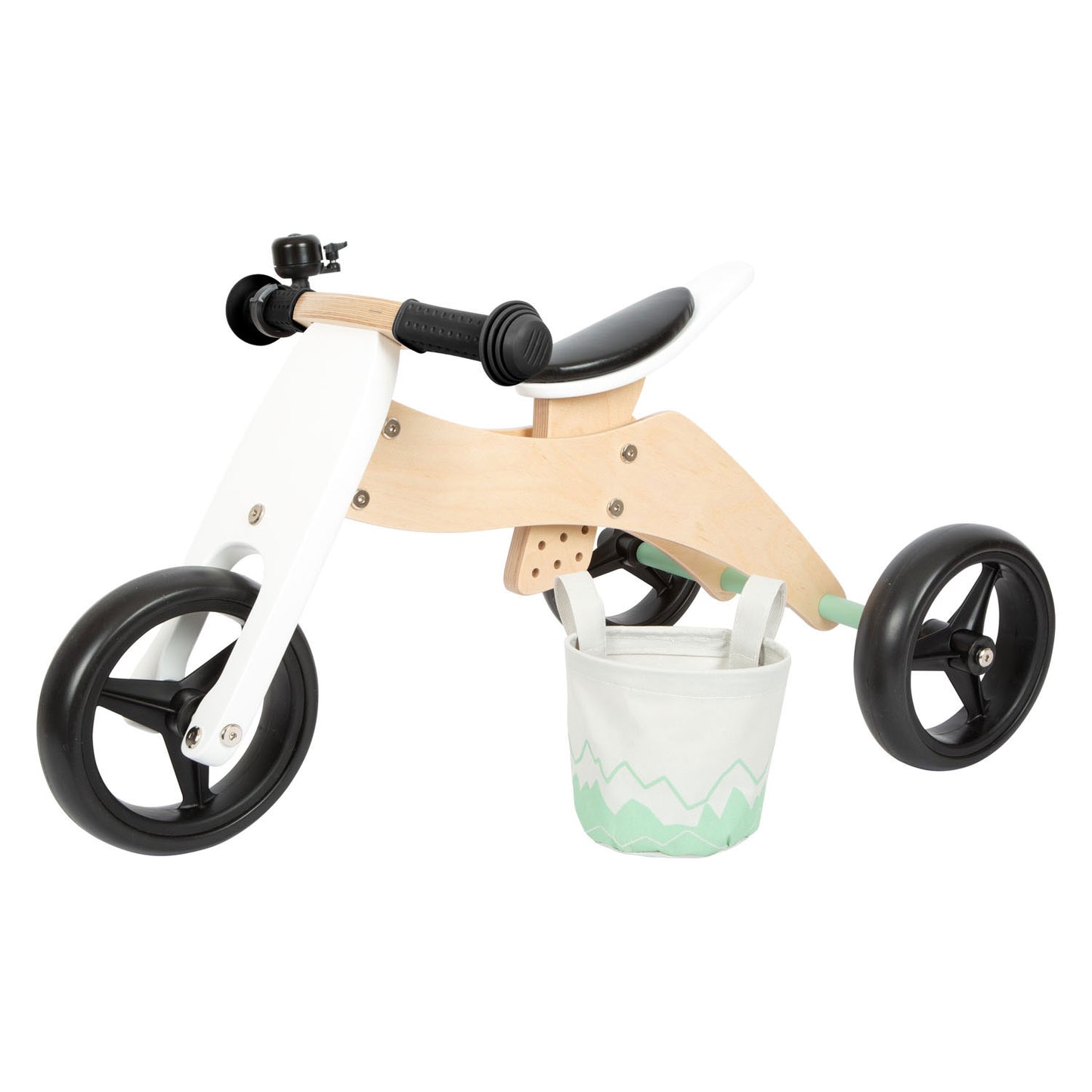 PIETO PIEJO - Entrenamiento de madera Balance de equilibrio de triciclo 2in1 Saliege Club