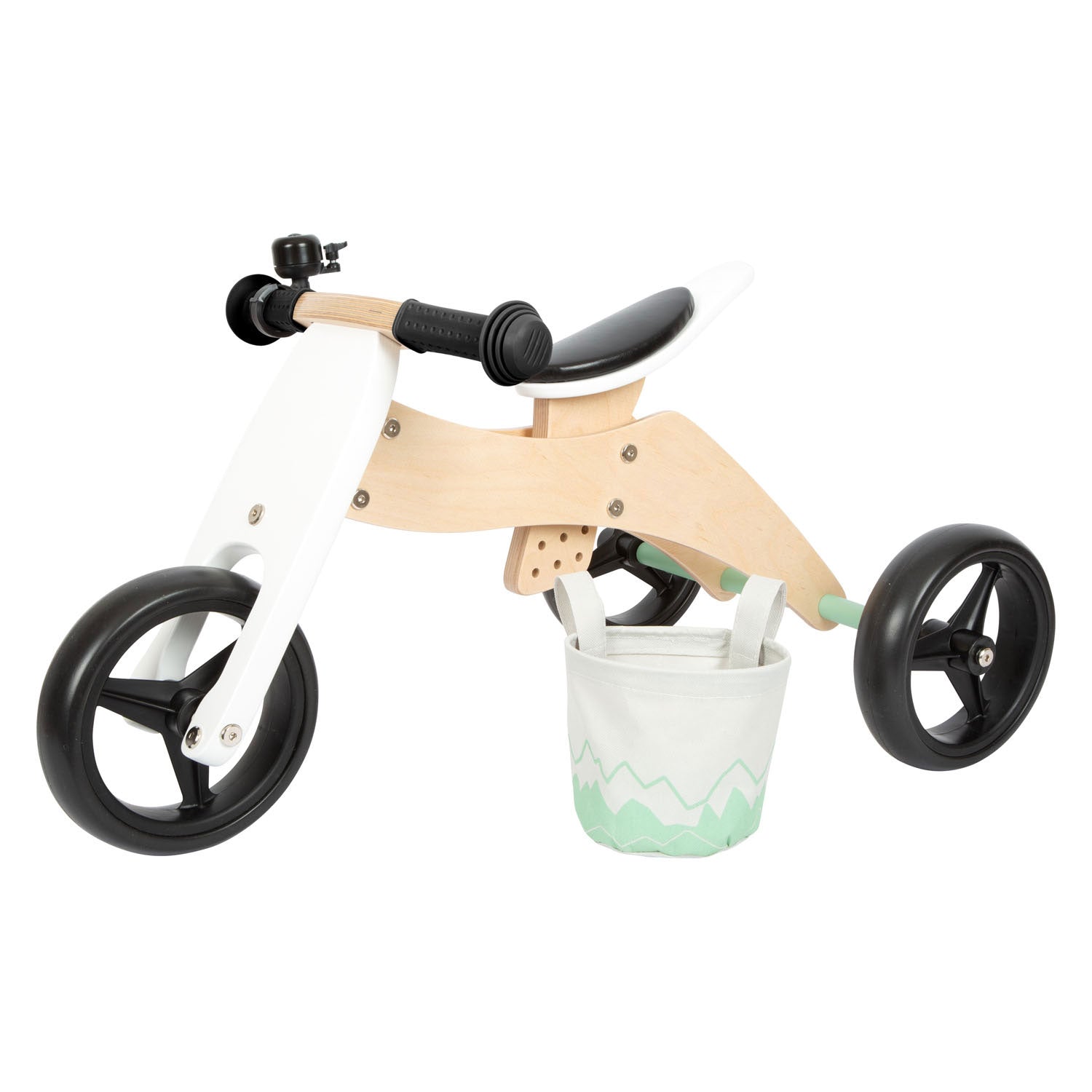PIETO PIEJO - Entrenamiento de madera Balance de equilibrio de triciclo 2in1 Saliege Club