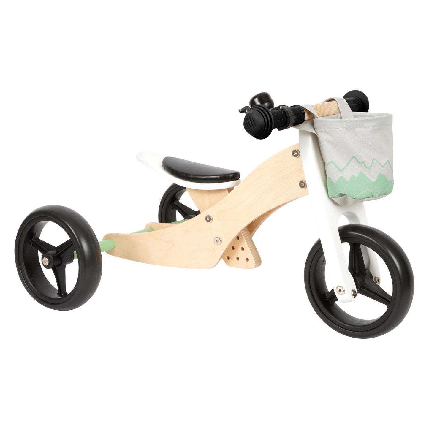 PIETO PIEJO - Entrenamiento de madera Balance de equilibrio de triciclo 2in1 Saliege Club