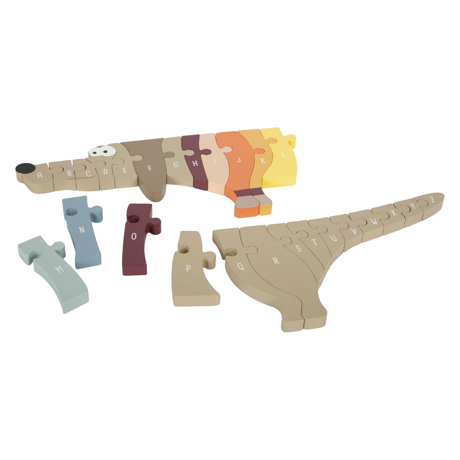 Small foot wooden literature form puzzle dog, 26st.