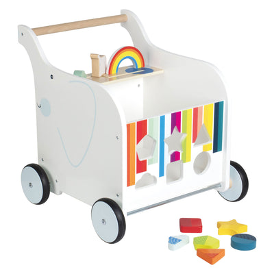 Caja de juguetes para bebés de pie pequeño elefante
