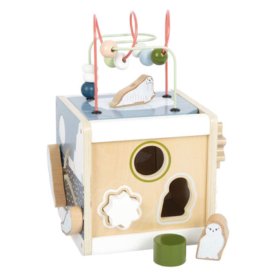Cubo di attività motoria in legno Small Foot Arctic