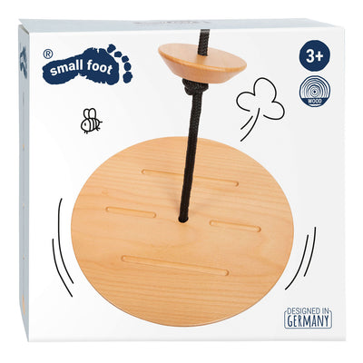 Swing de disco de pie pequeño con cuerda de escalada Línea negra