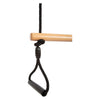 Swing trapezio in legno a piede con anelli di ginnasta Black Line