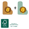 Small foot - houten dieren kinderletter - l