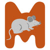 Small foot - houten dieren kinderletter - m