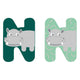 Animales de madera de pie pequeño Carta infantil n