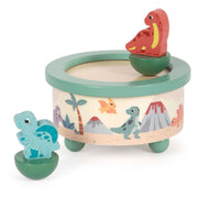 Caja de música de madera pequeña de pie dino - afbeelding 2