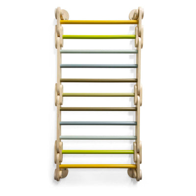 Piccolo piede in legno Klimrek 2in1 Triangolo e Avventura del rack da parete