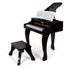 Piano de madera de madera de pie pequeña piano negro