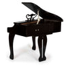 Piano de madera de madera de pie pequeña piano negro