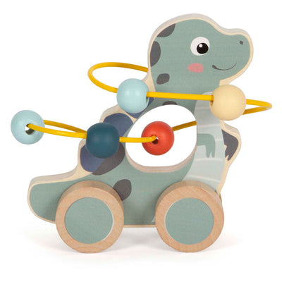 Skirs a motore a spirale di figura di spinta in legno a piede piccoli