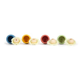 Pequeño pie de madera Atrapa la pelota, set de 4 - afbeelding 3