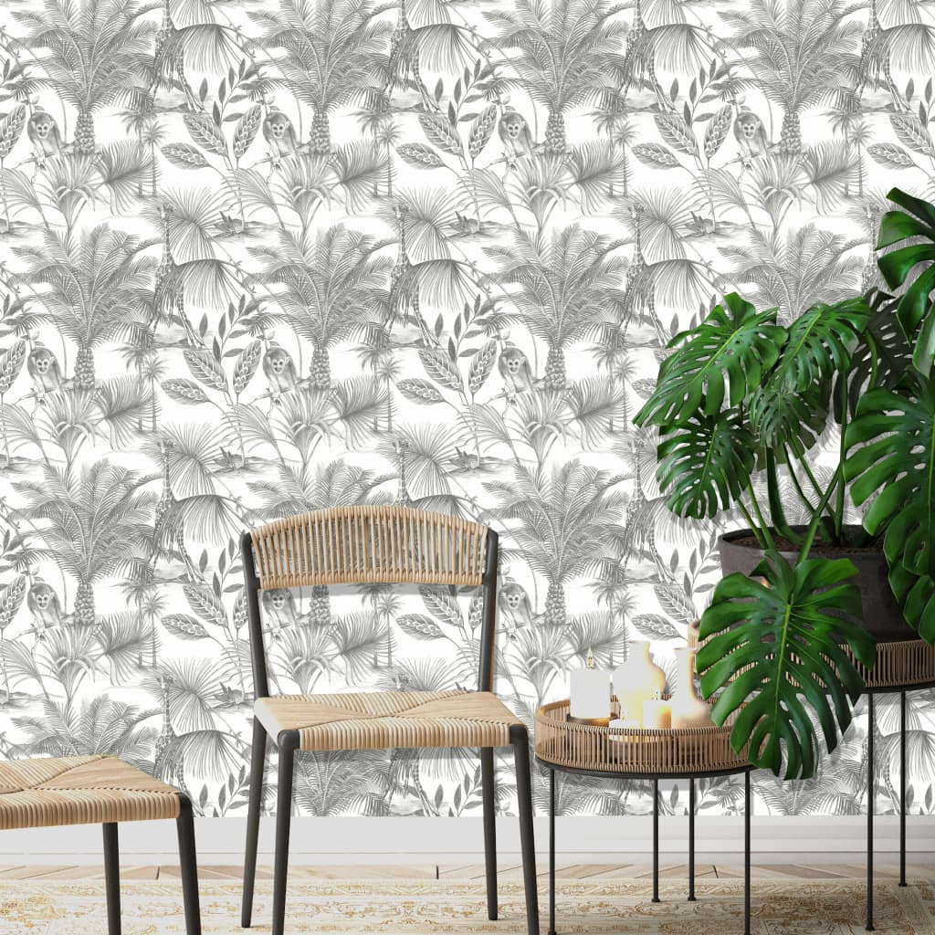 Wallcovering olandesi da parati olandese Wallpaper Grey e Bianco