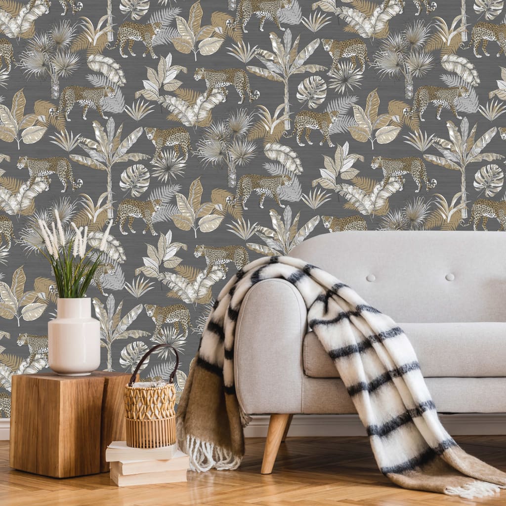 Oggetti olandesi da parati olandesi leopardi grigio e beige