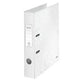 Ordner leitz wow 180° cartone 80 g m2 A4 5 cm bianco perla etichetta sul dorso con foro di presa
