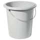 Cubo de curvor 10l gris claro