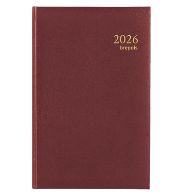 Agenda Brepols Saturno 1 Giorno 2026 Lima Rossa