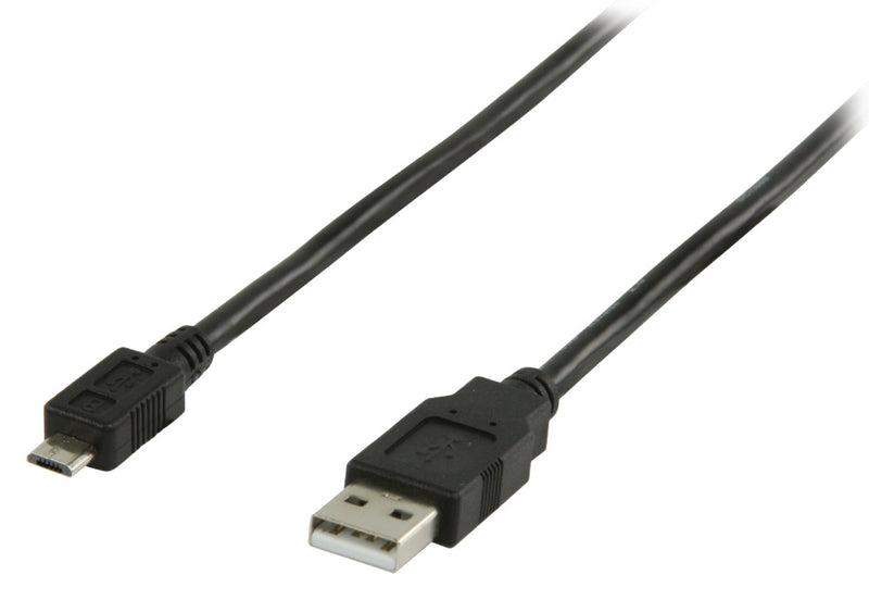 Valueline Valueline VLCP60500B10 USB 2.0 USB A USB Micro B Cable macho 1.00 m Negro