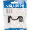 Valueline vlcp60570b02 usb 2.0 usb micro b mannelijk - usb a vrouwelijk adapter kabel 0,20 m zwart