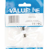 Valueline vlsp40941w coax koppeling coax vrouwelijk - coax vrouwelijk wit