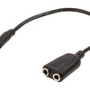 Valueline vlap22100b02 jack stereo audio verdeelkabel 3,5 mm mannelijk - 2x 3,5 mm vrouwelijk 0,20 m zwart