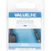 Valueline vlab22100b02 jack stereo audio verdeelkabel 3,5 mm mannelijk - 2x 3,5 mm vrouwelijk 0,20 m zwart