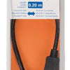 Valueline vlcb37250b02 displayport-adapterkabel displayport mannelijk - dvi-d 24 + 1-pins vrouwelijk 0,20 m zwart