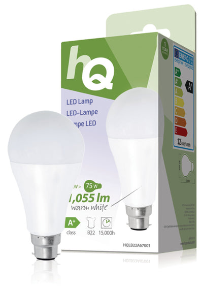 HQ HQ LB22A67001 A67 B22 12W (75W) LED LED