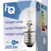 Hq hq hqhe27 ball001 halogeenlamp kogel e27 18 w 205 lm 2 800 k