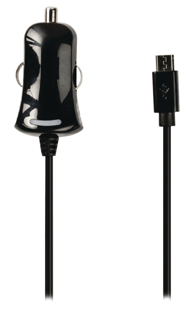 VALULINA VALULINE VLMB60890B10 Micro-USB Caricatore auto Micro USB MASCHIO MASCHIO 12V COLLEGAMENTO AUTO 1,00 M NERO 2.1A