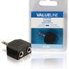 VALULINA VALULINE VLAB22945B AUDIO-SPLITTER 3,5 mm maschio 2x femmina nero
