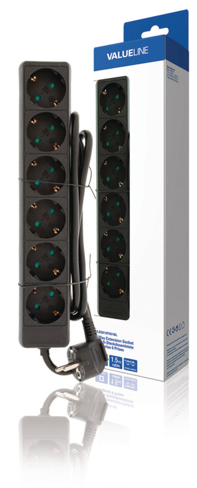 Valueline Valueline VLES615F001BL SCOOK LIBRO 6 Rembro 1.50 m Negro