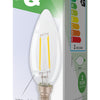 Hq lfe14cand001 led retro filament lamp e14 kaars 2 w 210 lm 2700 k