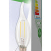 HQ HQ HQLFE14FLTP001 LAMPAMENTO DI FILAMENTO RETRO LED E14 CANDELLO BENTATO 2 W 210 LM 2700 K
