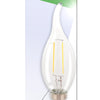 HQ HQ HQLFE14FLTP001 LAMPAMENTO DI FILAMENTO RETRO LED E14 CANDELLO BENTATO 2 W 210 LM 2700 K