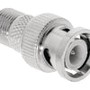 Valueline vlsp41965m antenne adapter bnc male - f-connector female zilver